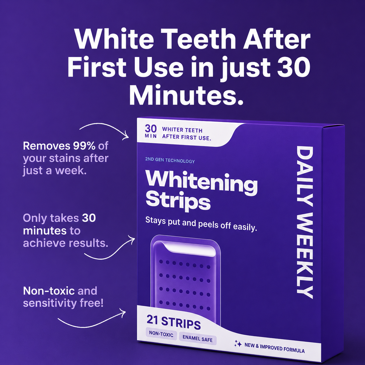 Purple Whitening Strips